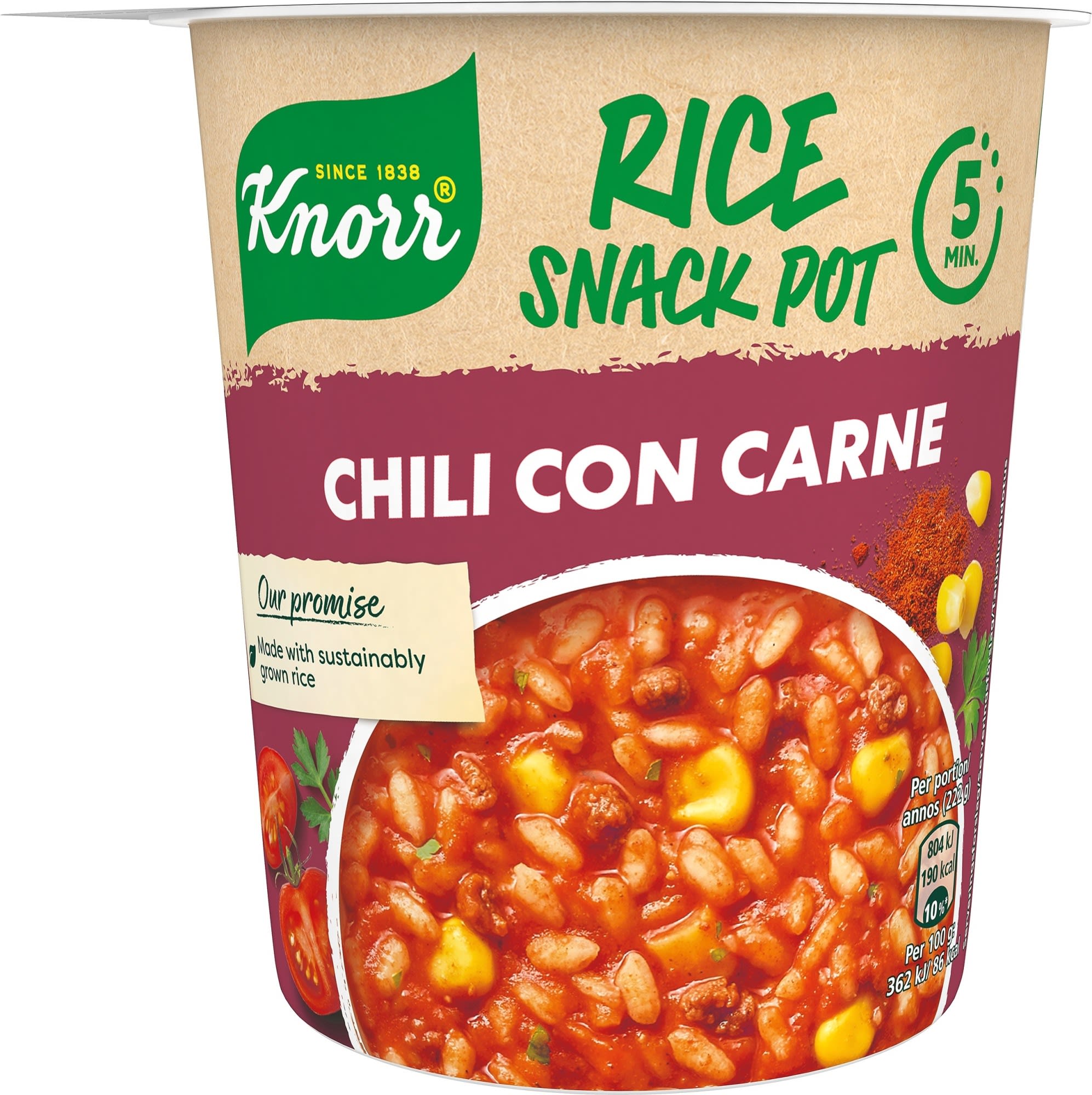 Knorr Snack Pot Chili Con Carne 75 g ateria verkkokauppa