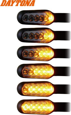 新品　DAYTONA D_light STELLAR Daytona D-light Stellar Sequential led flashers, black