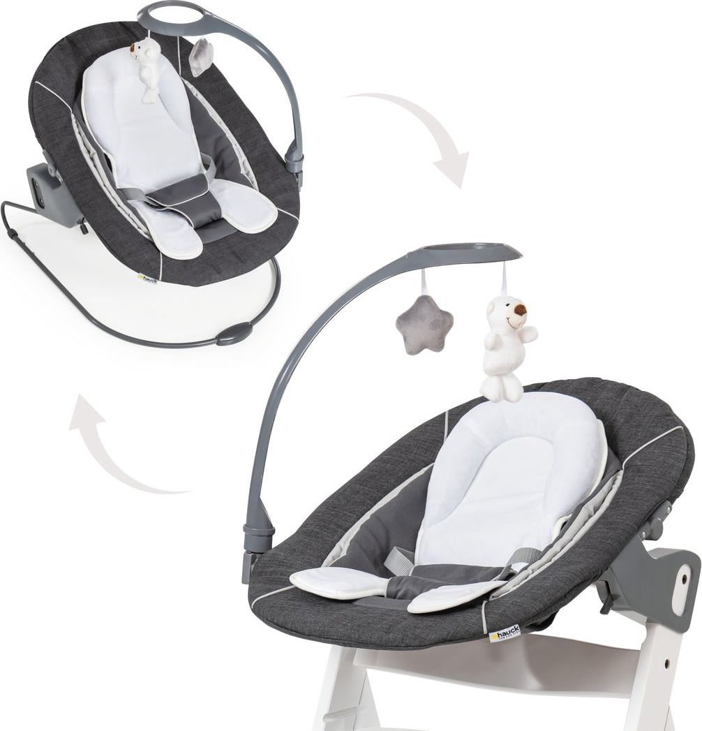 Hauck Alpha Bouncer Deluxe Melange grey vauvakeinu | Karkkainen.com  verkkokauppa
