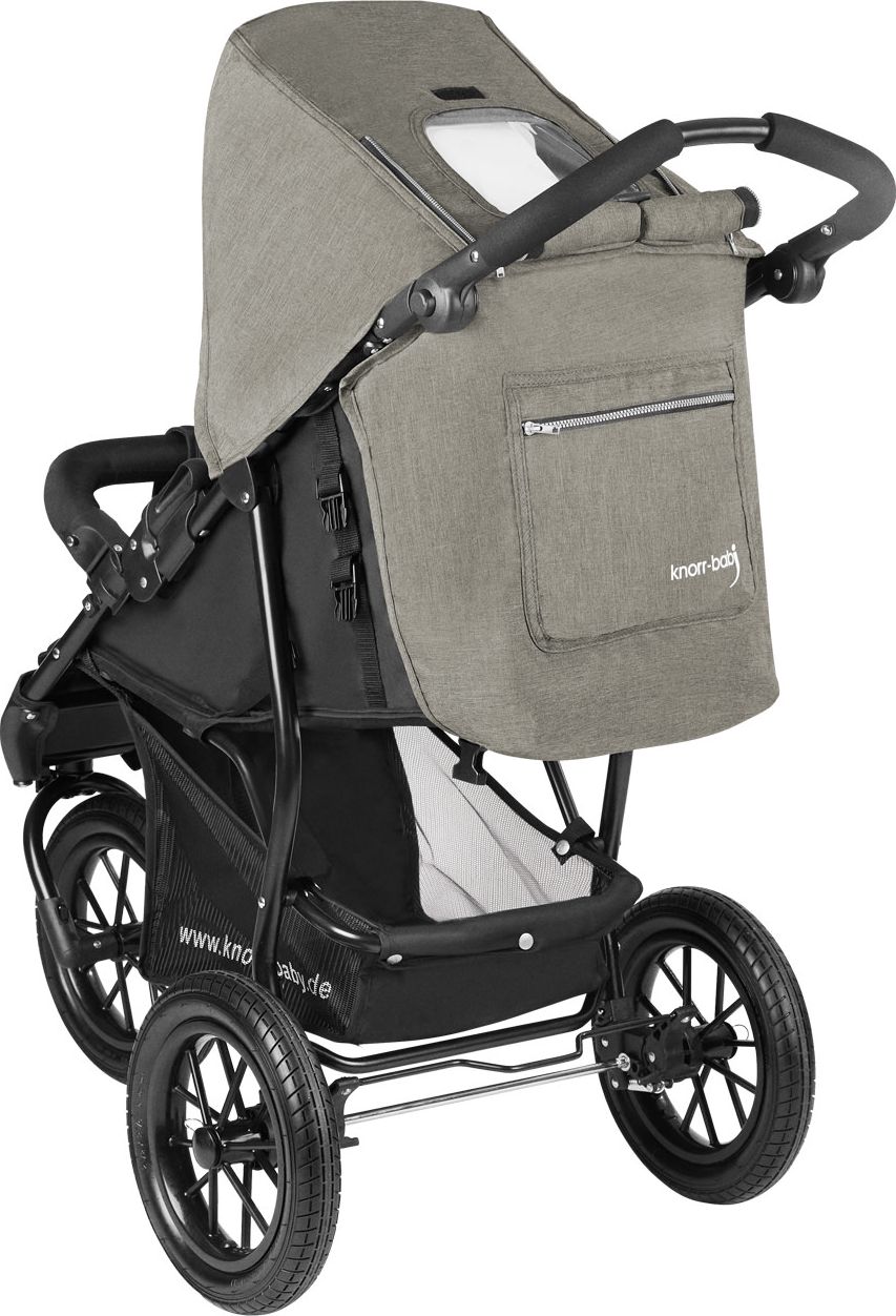 Knorr-Baby Joggy S light gray three-wheel stroller | Krkkisen Verkkokauppa