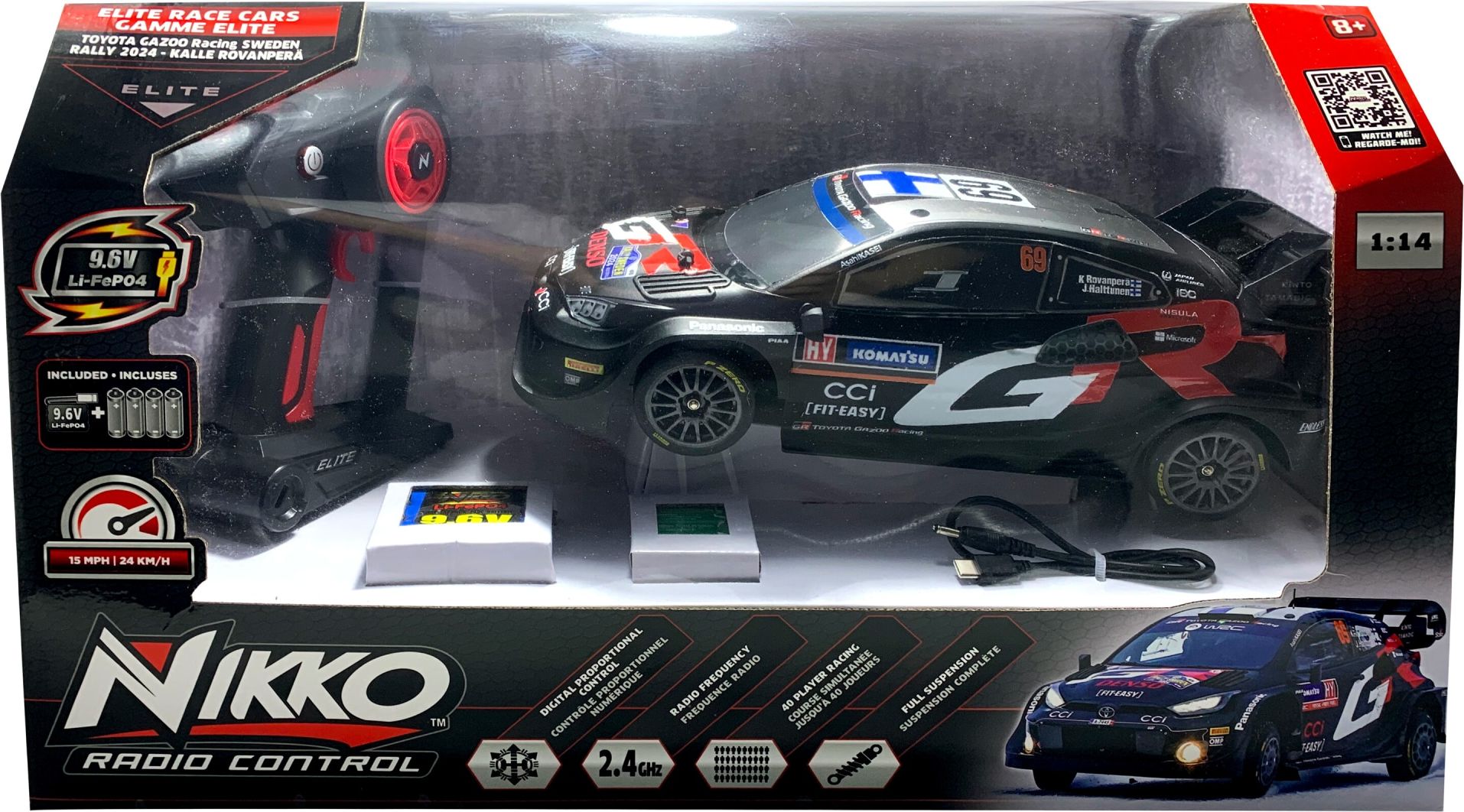 Nikko Toyota Gazoo Racing Elite 1:14 Rovanperä 2024 RC