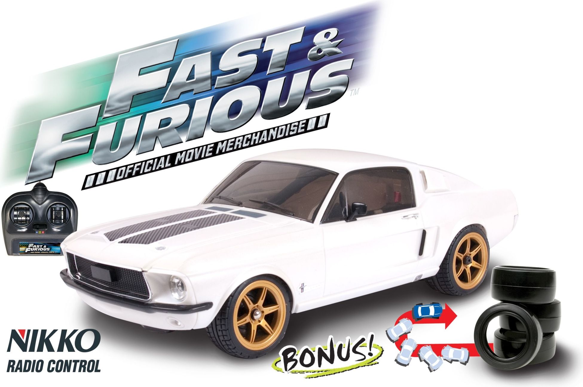 Nikko Fast & Furious Ford Mustang '69 RC-auto | Kärkkäisen