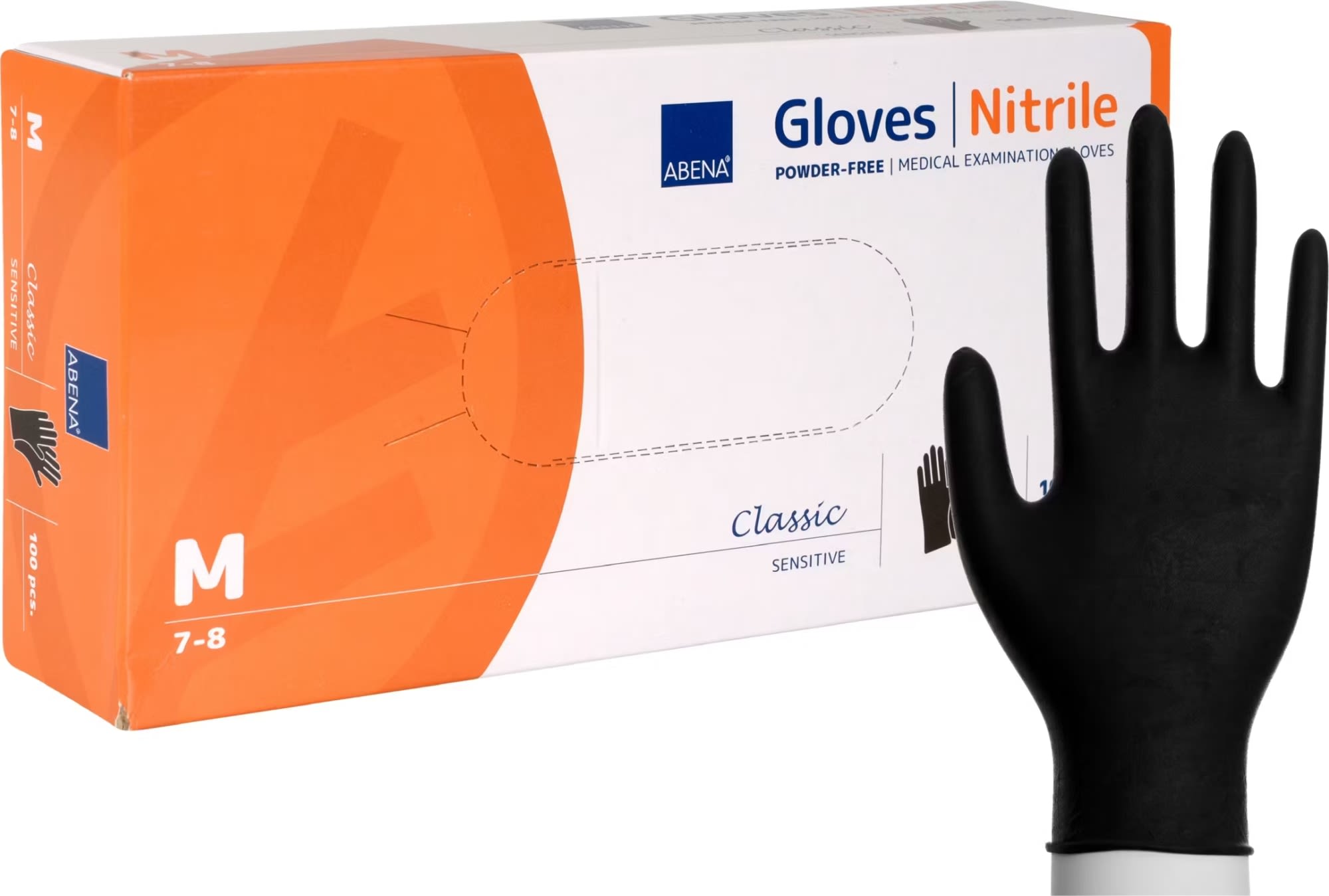 Abena Classic nitrile glove black 100pcs Kärkkäisen Verkkokauppa