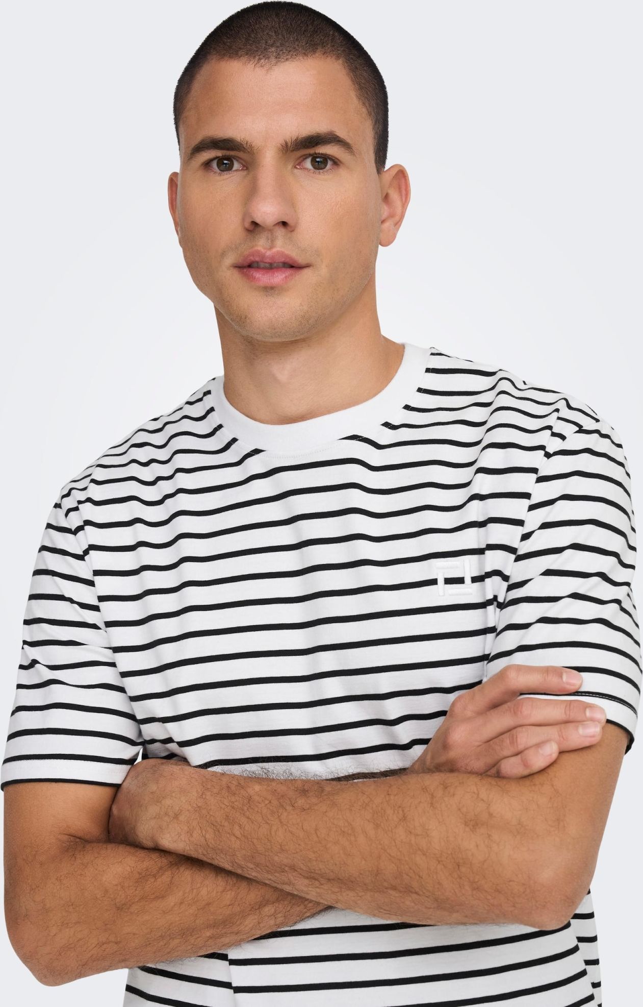 Only & Sons T-Shirt ONSHENRY Uomo – Vestibilità Regolare, Cotone, Logo Ricamato, Colori Vari - 5