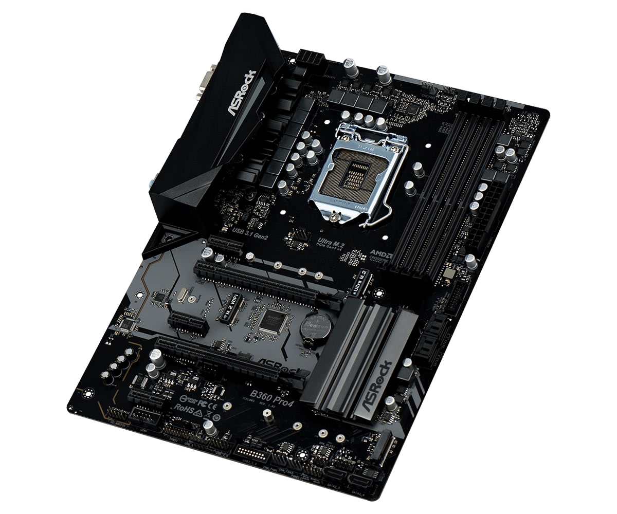 Asrock b360 pro4 какие процессоры поддерживает