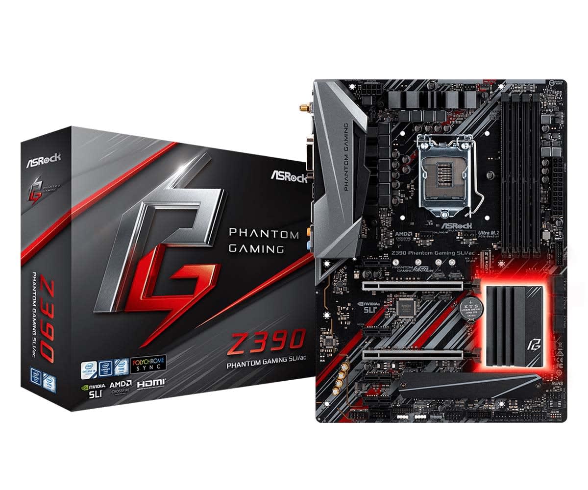 ASRock Z390 Phantom Gaming SLI/ac LGA1151 ATX emolevy | Karkkainen.com