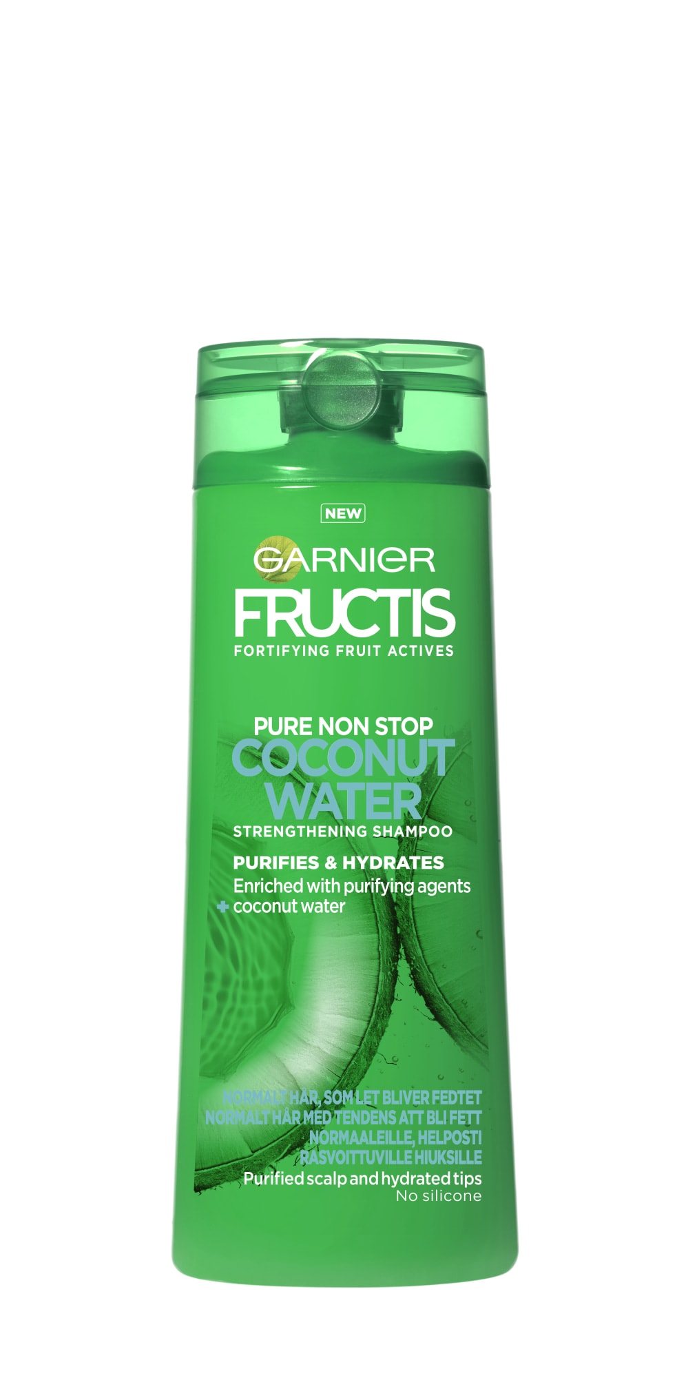 Garnier Fructis Pure Non Stop Coconut Water 250 ml shampoo normaaleille
