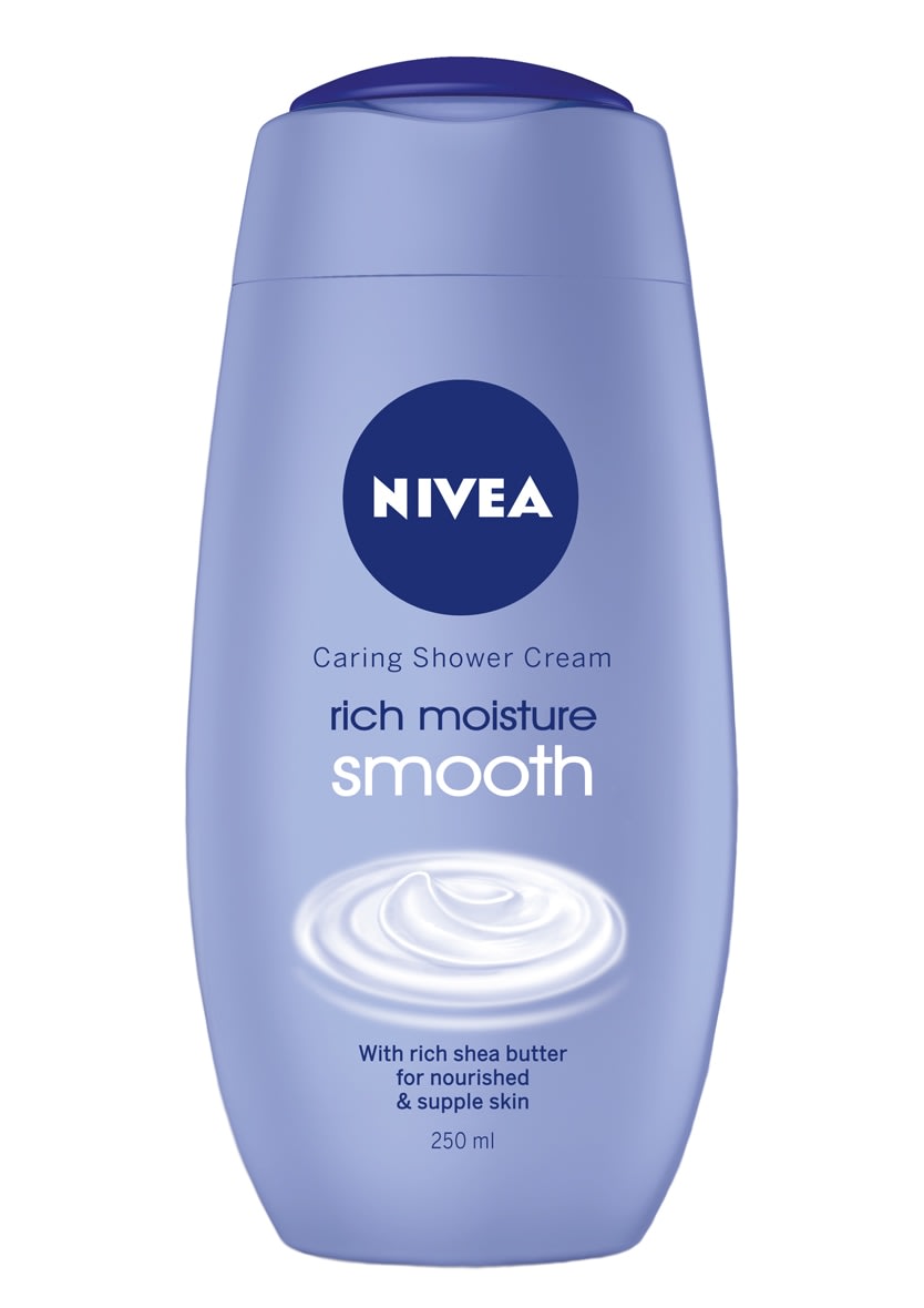 Nivea Rich Moisture Smooth Caring Shower Cream 250 ml suihkusaippua