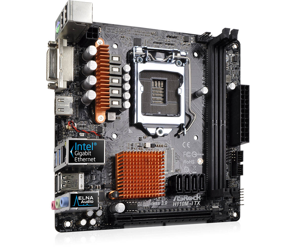 ASrock H110M ITX LGA1151 Mini ITX Emolevy Karkkainen Verkkokauppa
