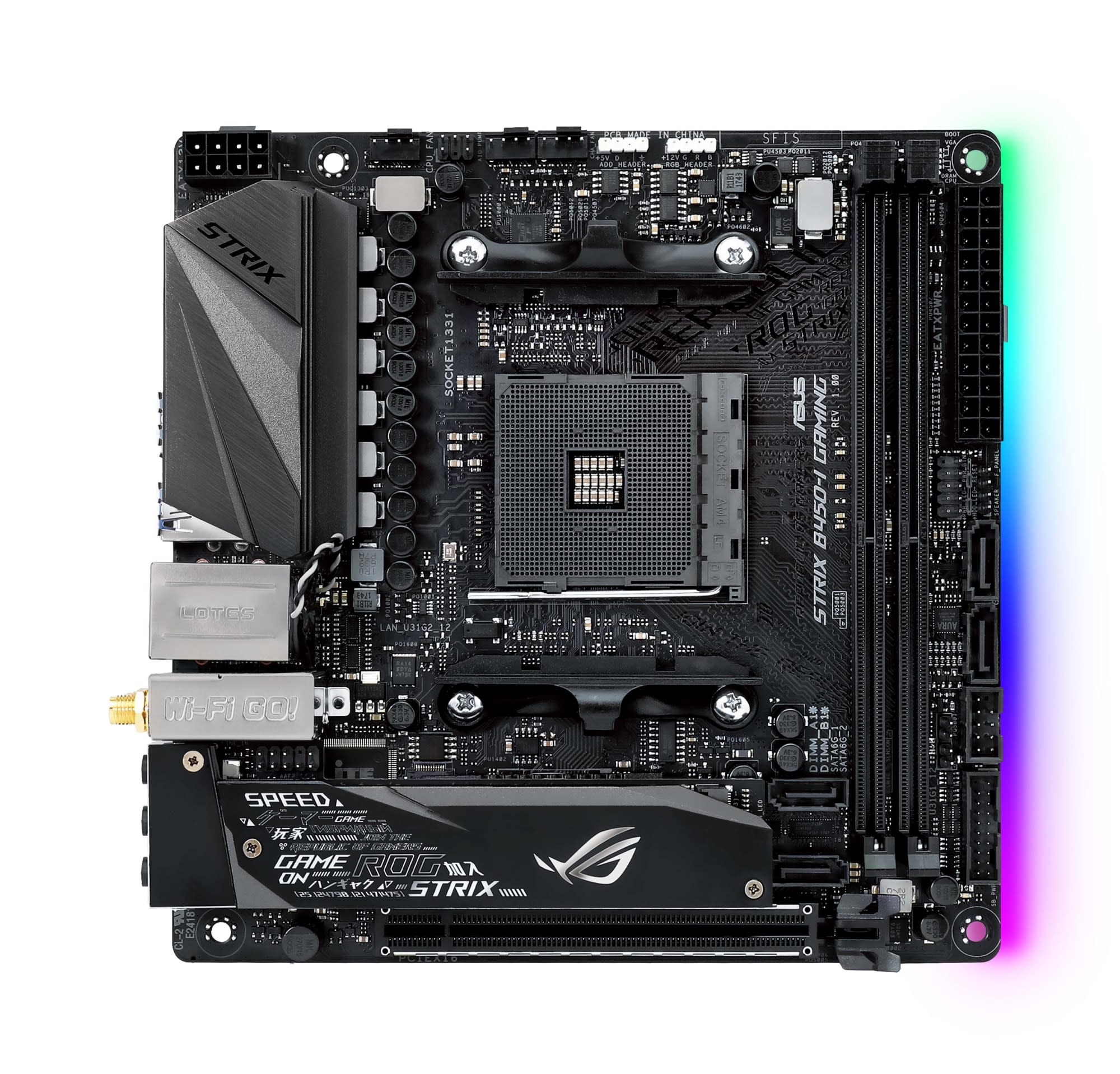 Asus ROG Strix B450I Gaming AM4 miniITX emolevy