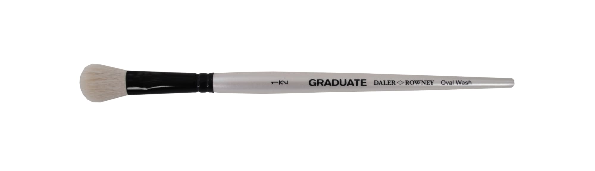 DR Graduate White Goat Oval Wash vuohenkarvasivellin