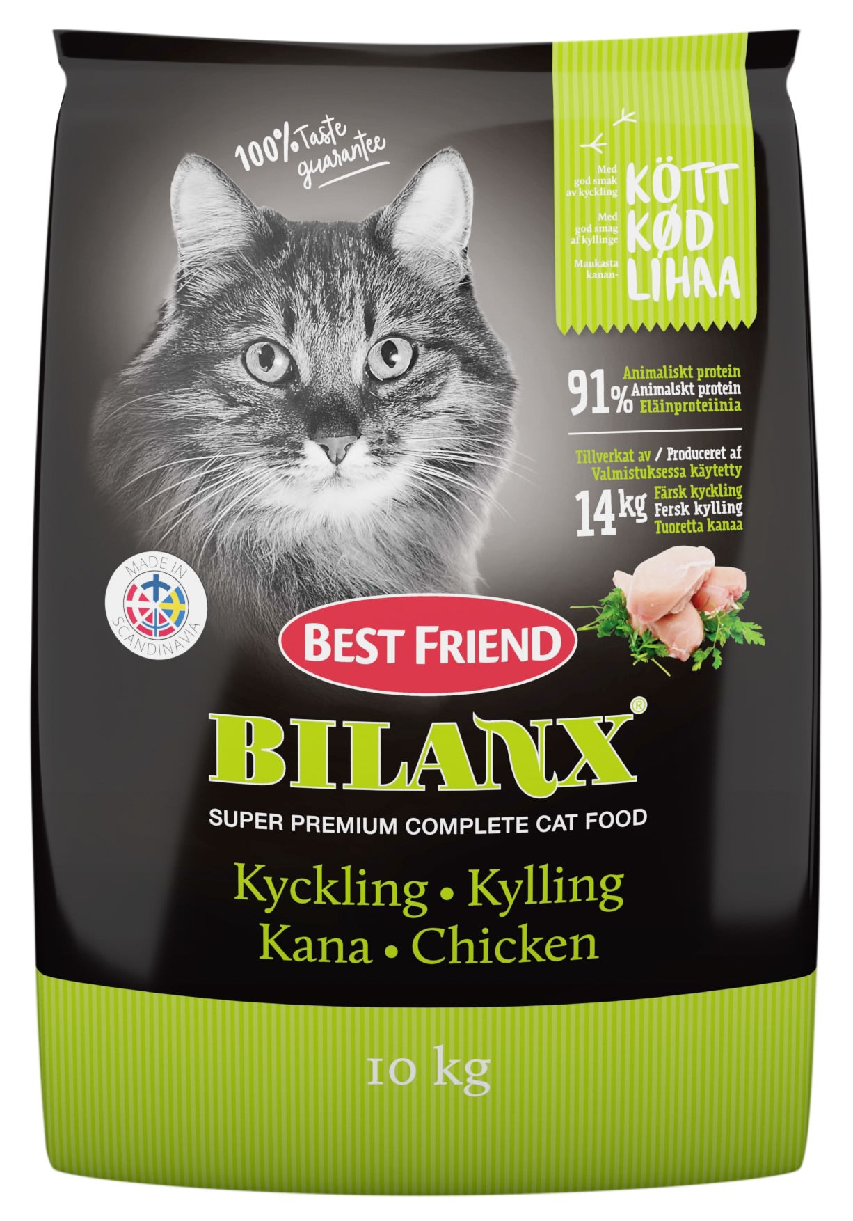 Bilanx bestfriend для взрослых кошек с курицей (chicken) 10 (5700551210167)