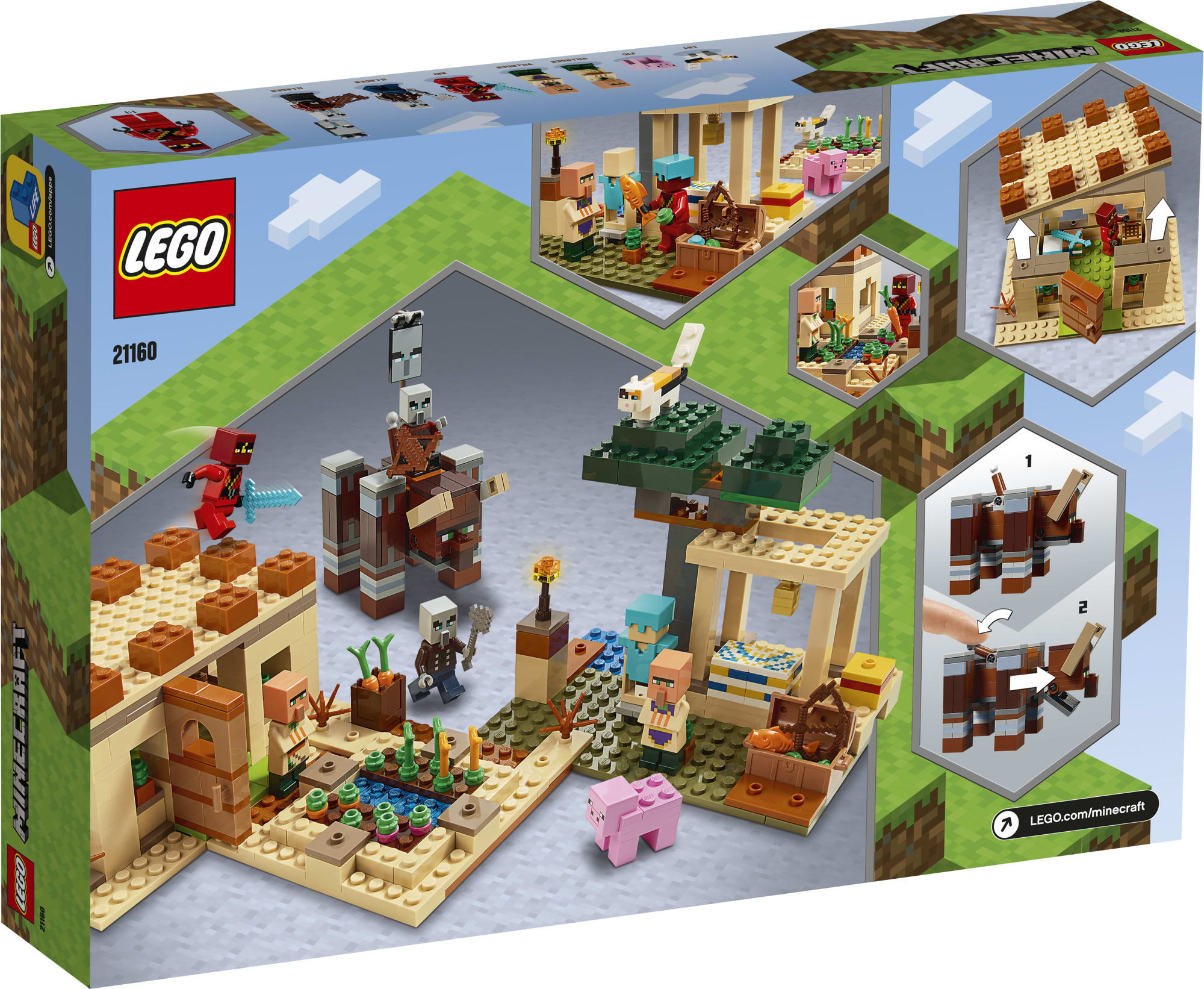 LEGO 21160 Minecraft Illagerien hyökkäys | Karkkainen.com verkkokauppa