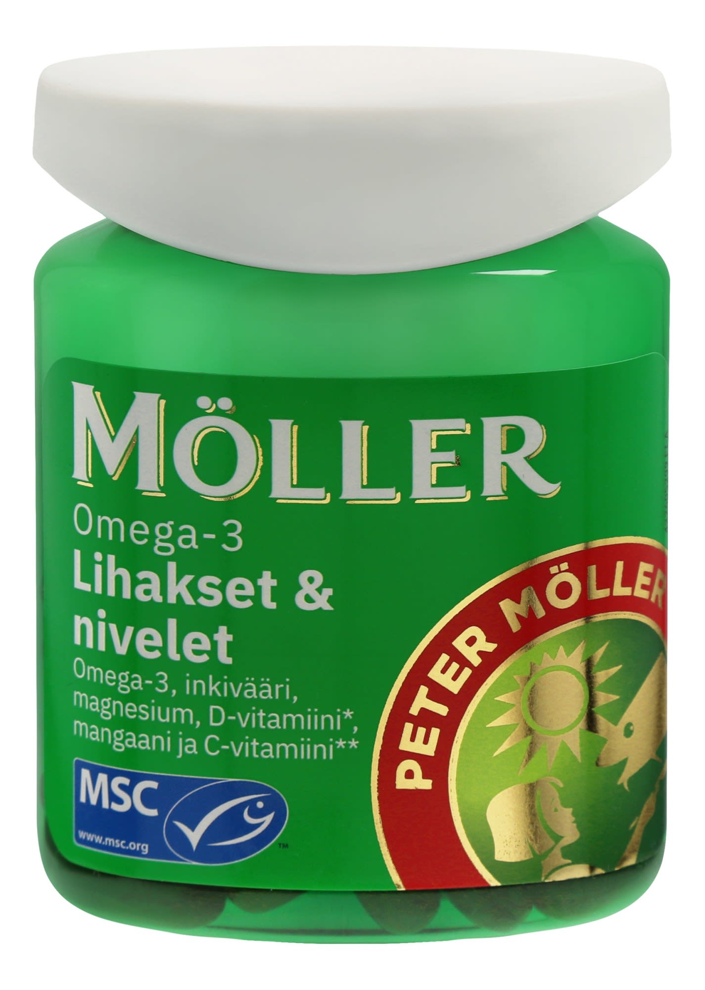 Möller Omega3 Lihakset & Nivelet 60 kaps. ravintolisä