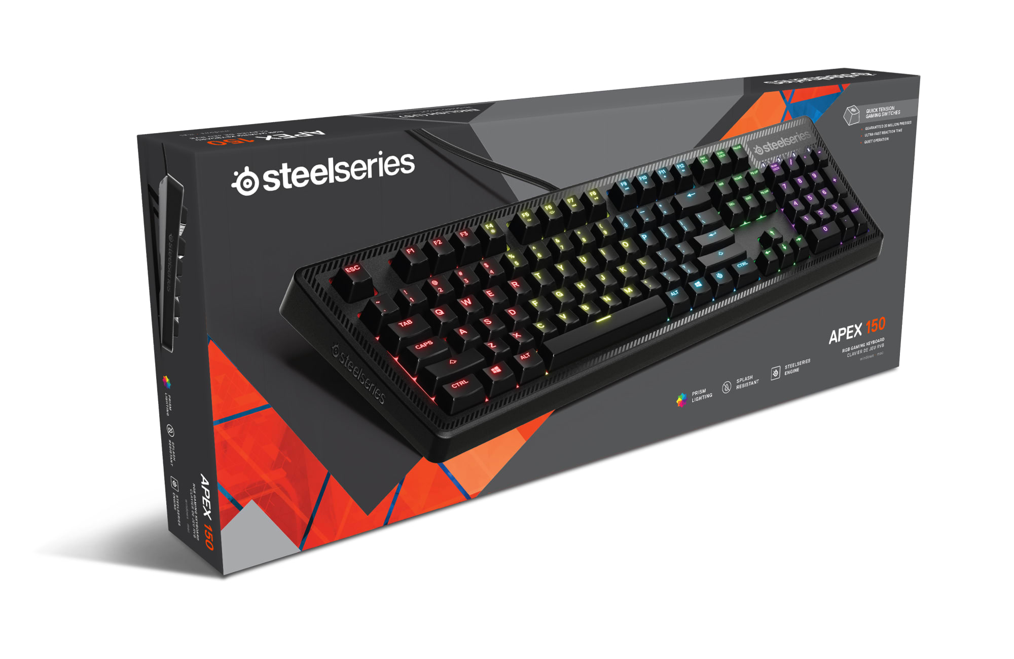 Как снять пробел с клавиатуры steelseries apex 150