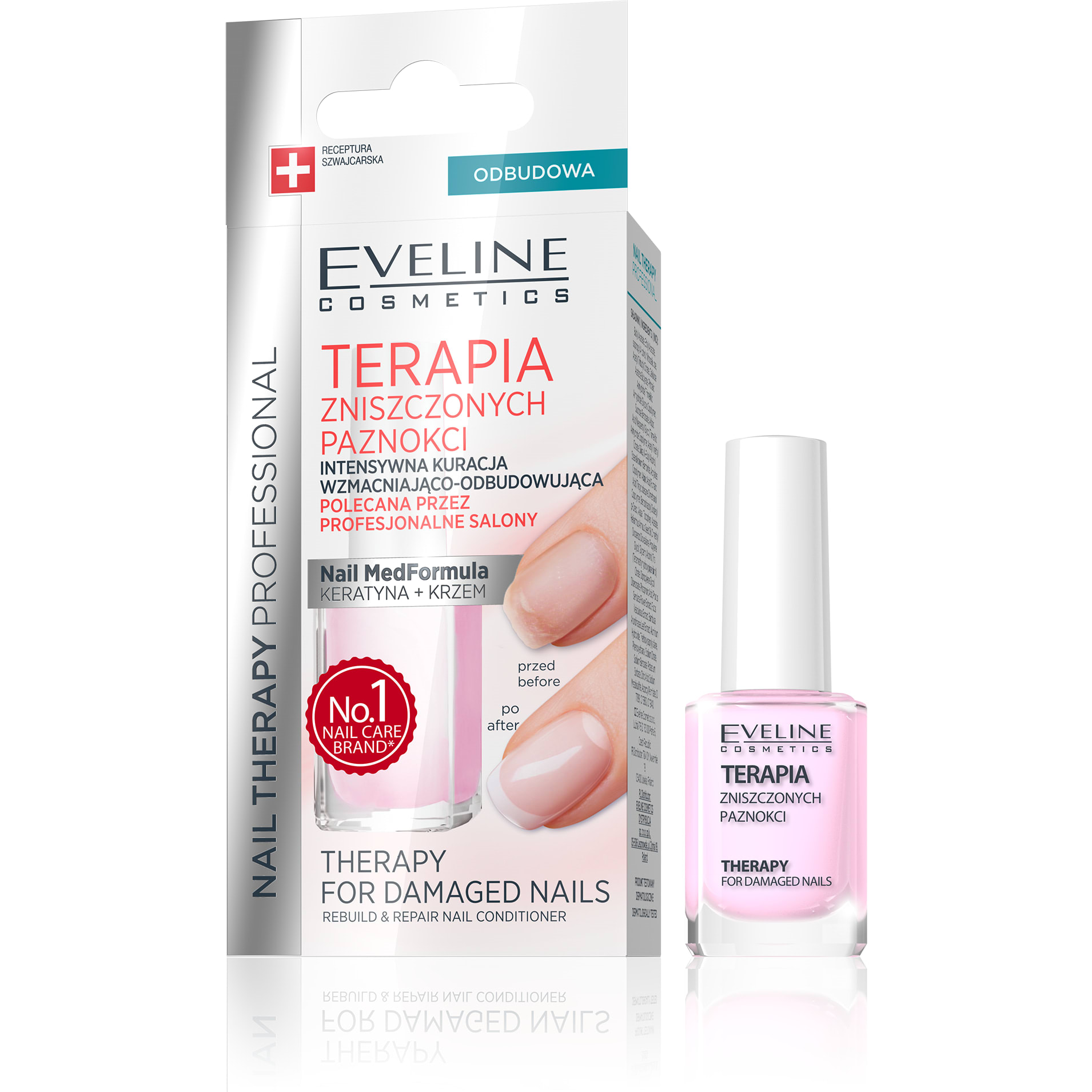 Eveline Nail Therapy For Damaged Nails 2 ml hoitava kynsilakka ...