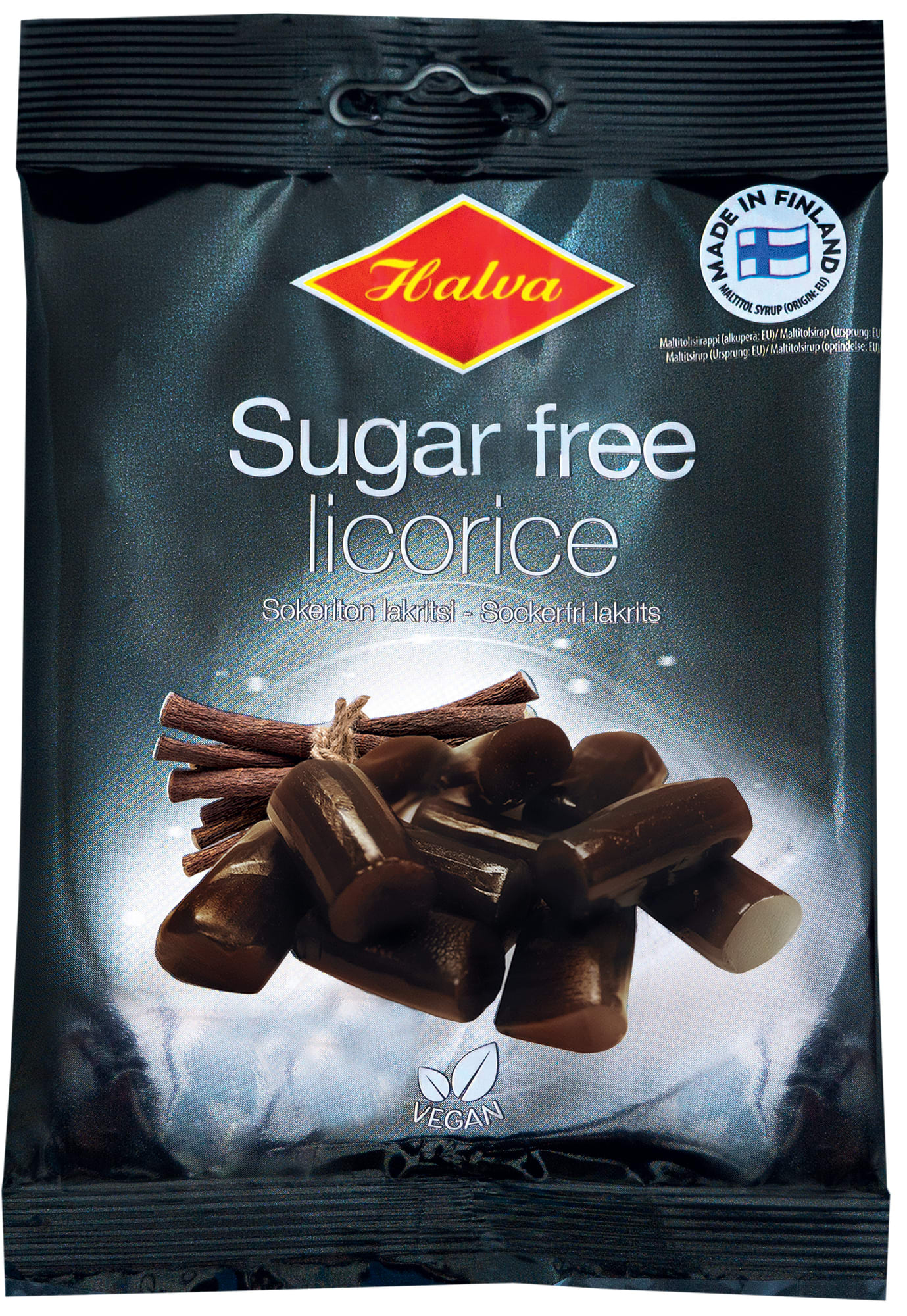 Halva sokeriton lakritsi 90 g pussi verkkokauppa