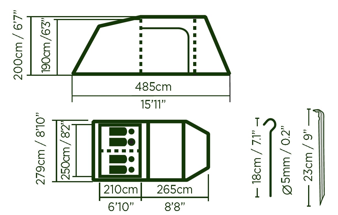 Bestway Sierra Ridge Air Pro X4 teltta | Bestway Sierra Ridge Air X4 teltta | verkkokauppa