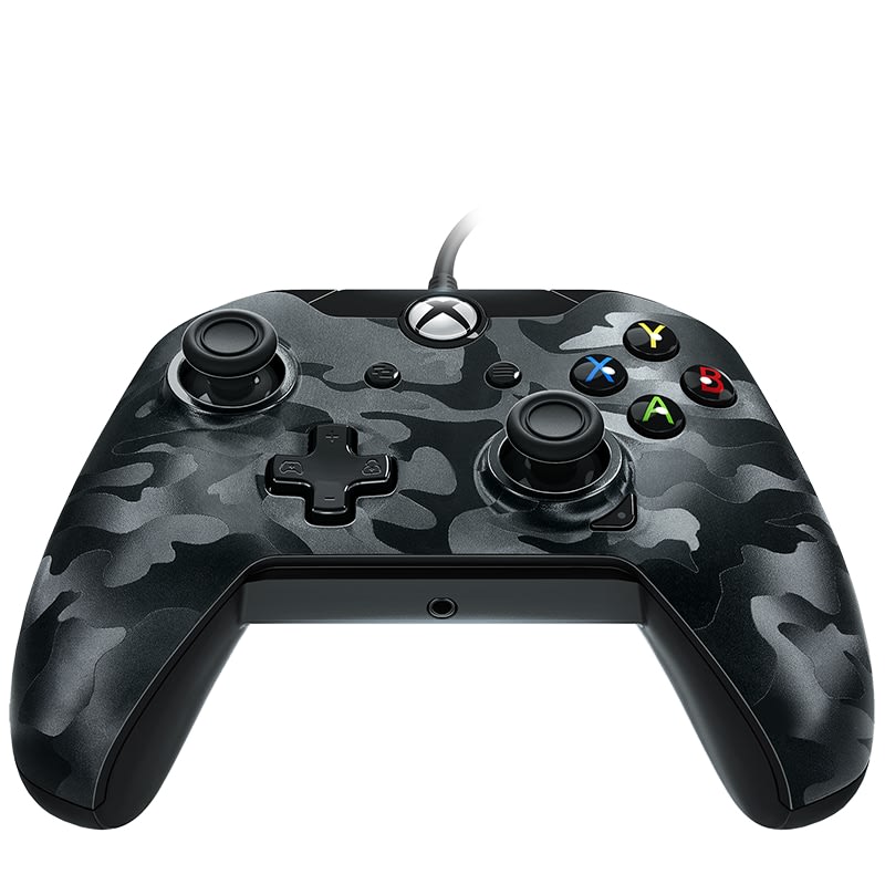 PDP Wired Controller Xbox One & PC Black Camo peliohjain Karkkainen