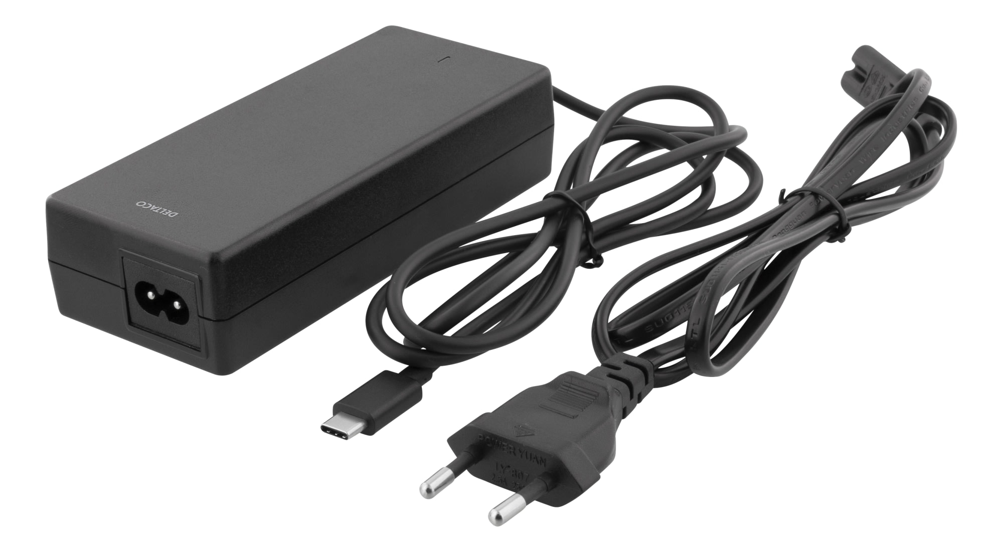 Deltaco smp usbc87pd 87w usb c laturi kannettavalle tietokoneelle 
