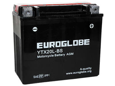 Euroglobe 12V 18Ah YTX20L-BS -/+ pienkoneakku | Karkkainen.com verkkokauppa