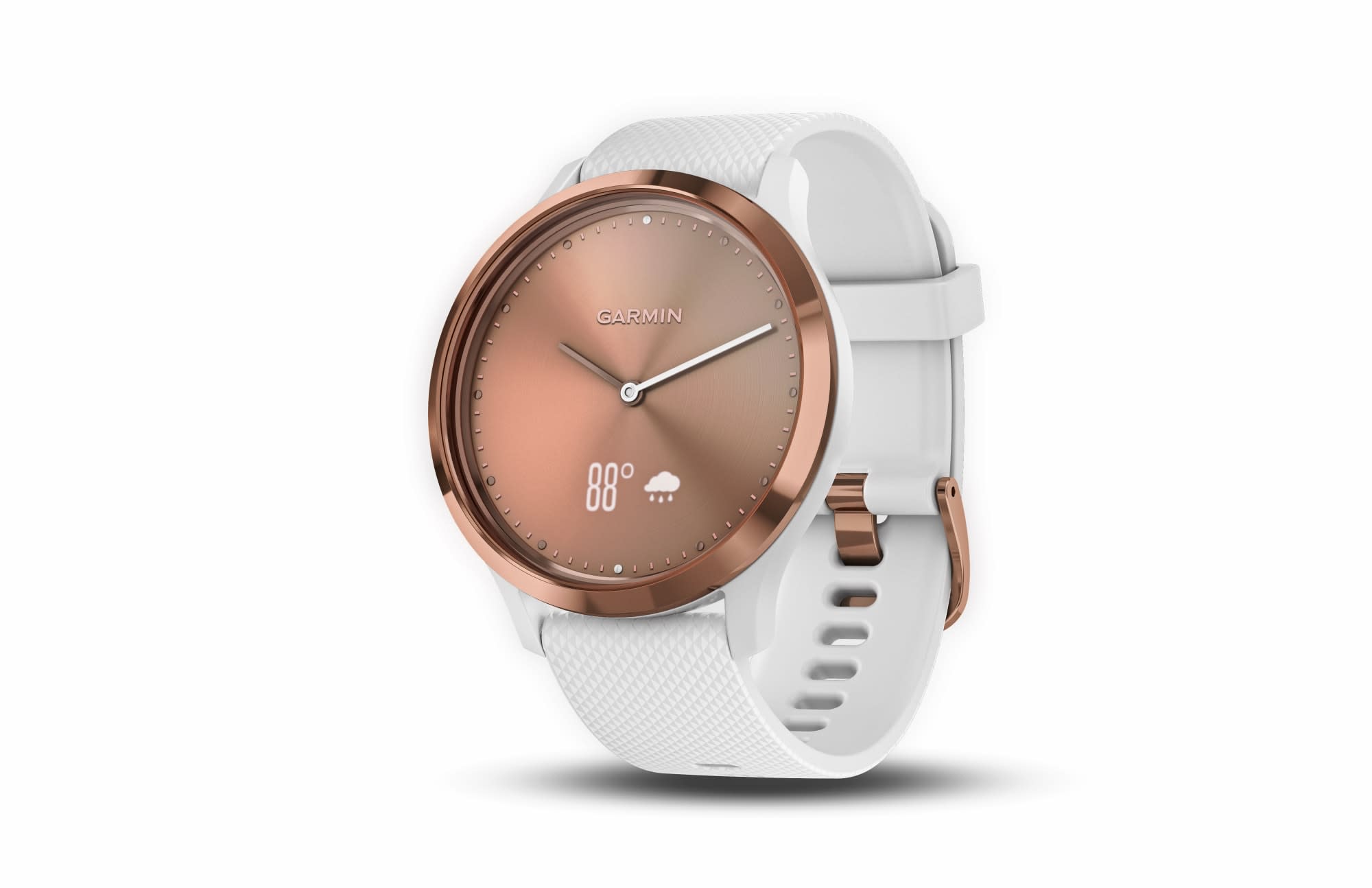 garmin vivomove white and rose gold