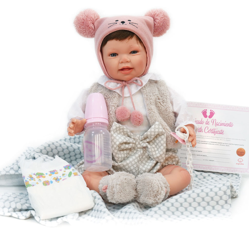 Nines d'Onil Premium Reborn Susi Pompom 48 cm nukke | Karkkainen.com ...
