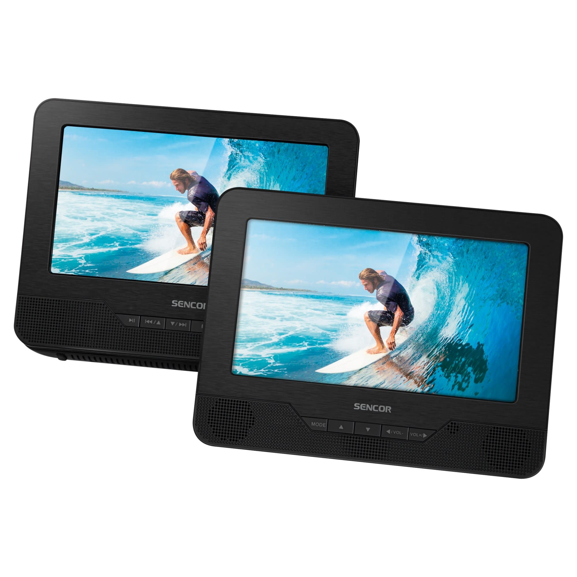 Sencor 7" kaksi näyttöinen DVDsoitin verkkokauppa