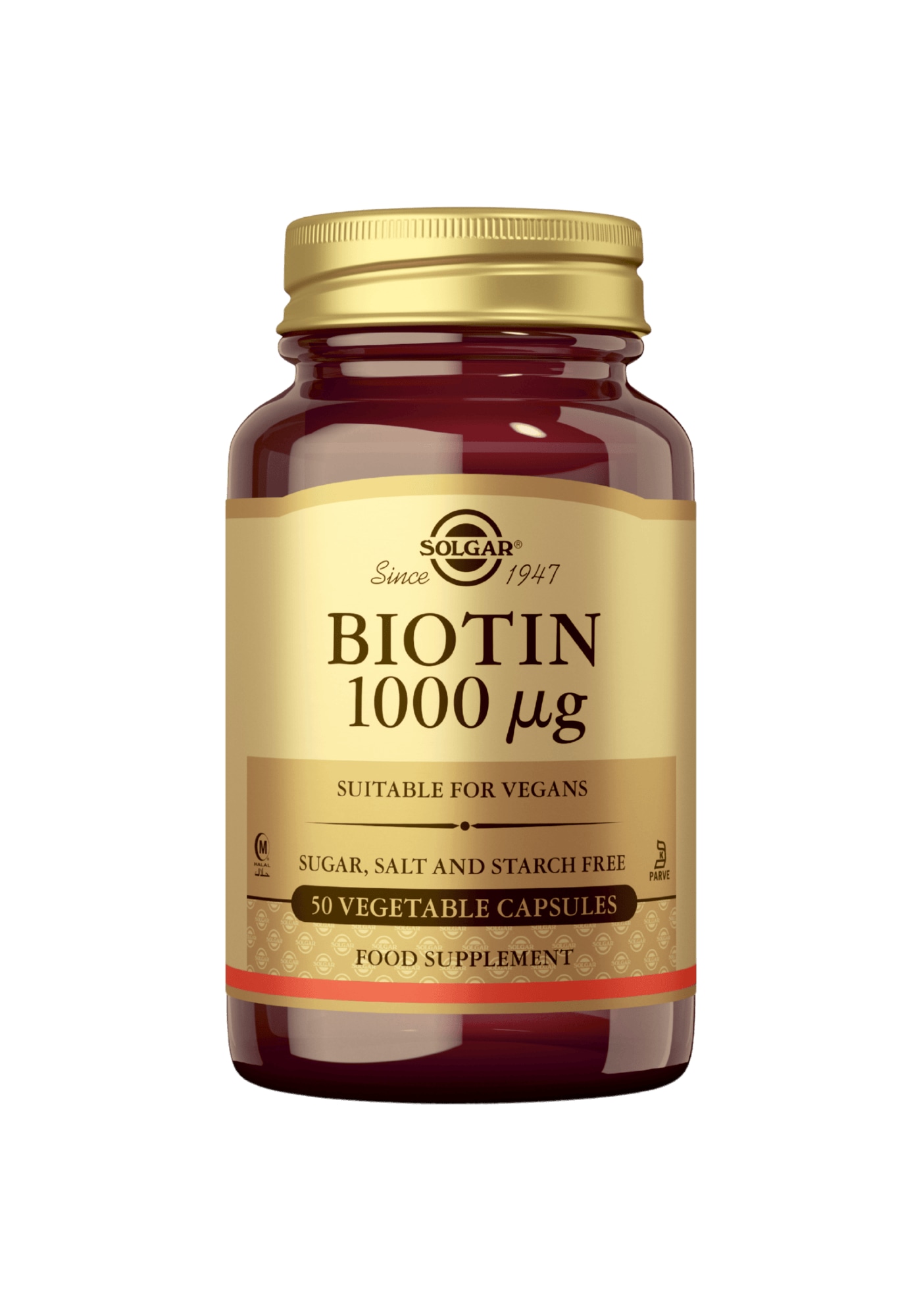 Solgar Biotiini 1000 µg 50 kaps. ravintolisä