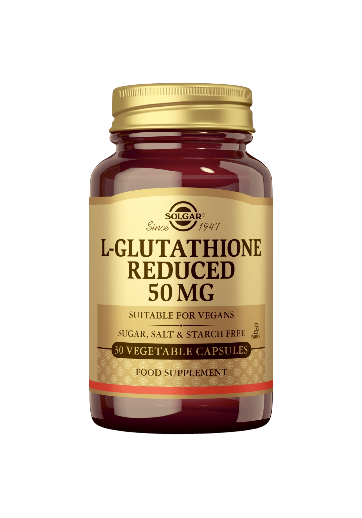 Solgar® L-Glutationi 50 mg 30 kaps. ravintolisä