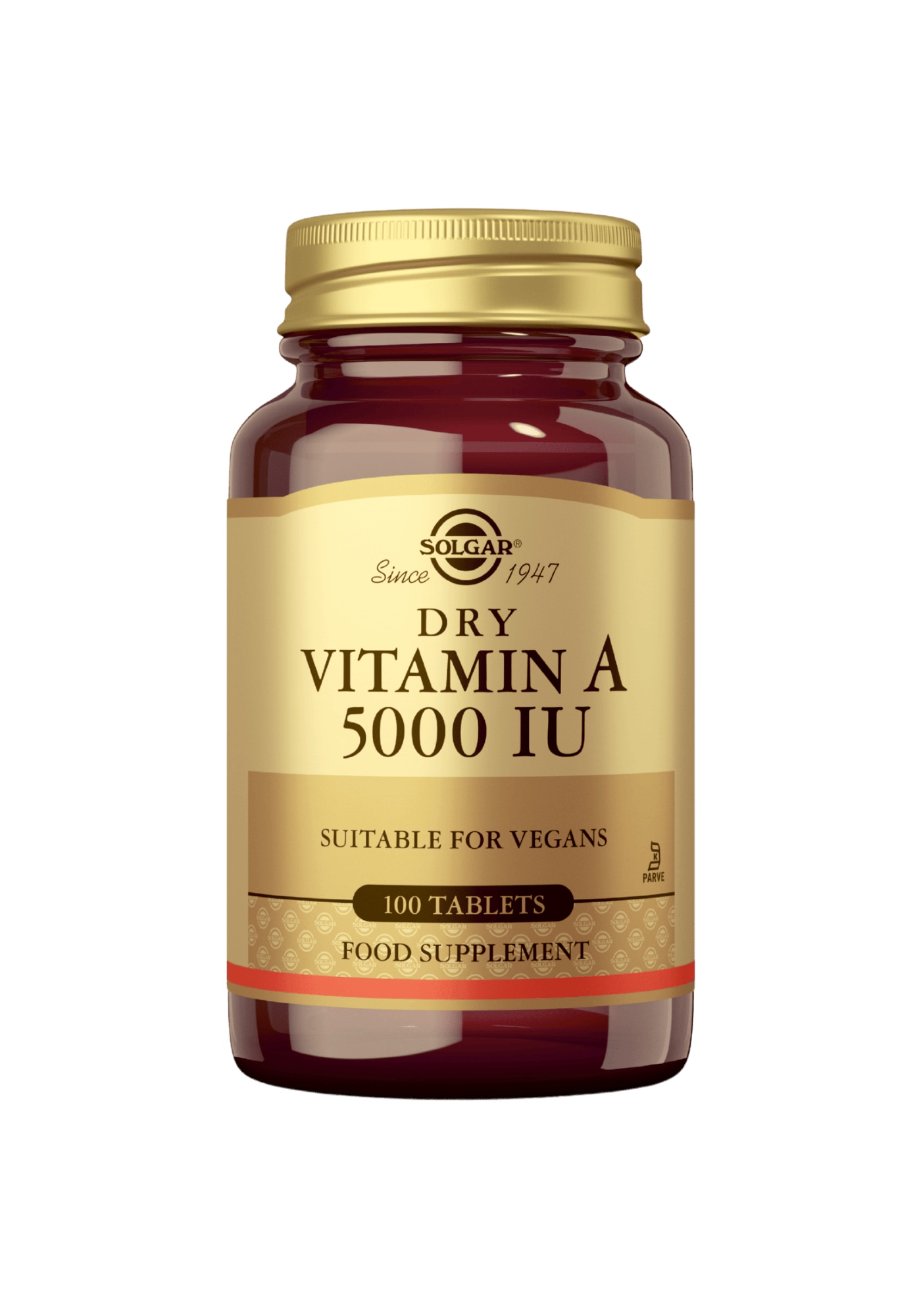 Solgar® A-vitamiini 5000 IU 100 kaps. ravintolisä