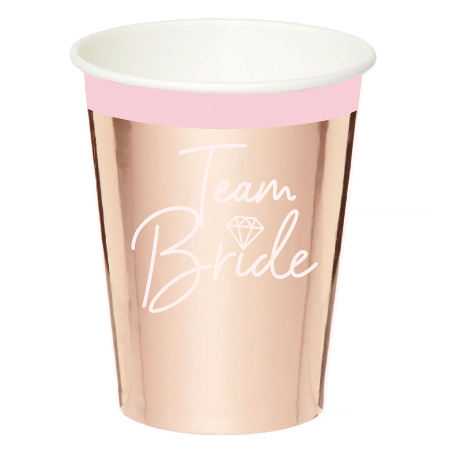 Team Bride 8 kpl 250ml pahvimuki
