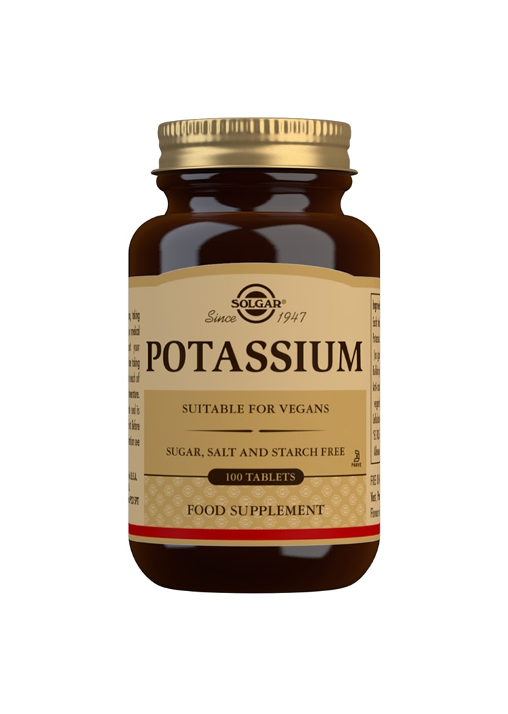 Solgar® Kalium 99 mg 100 tabl. Raivntolisä