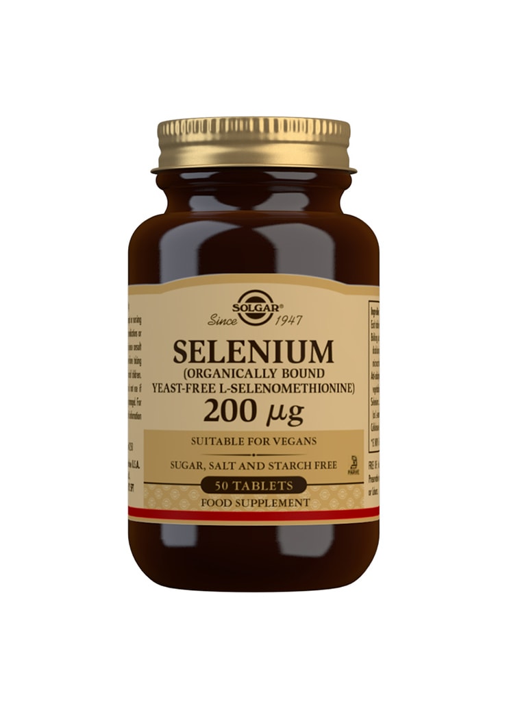 Solgar® Seleeni 200 µg 50 tabl. ravintolisä
