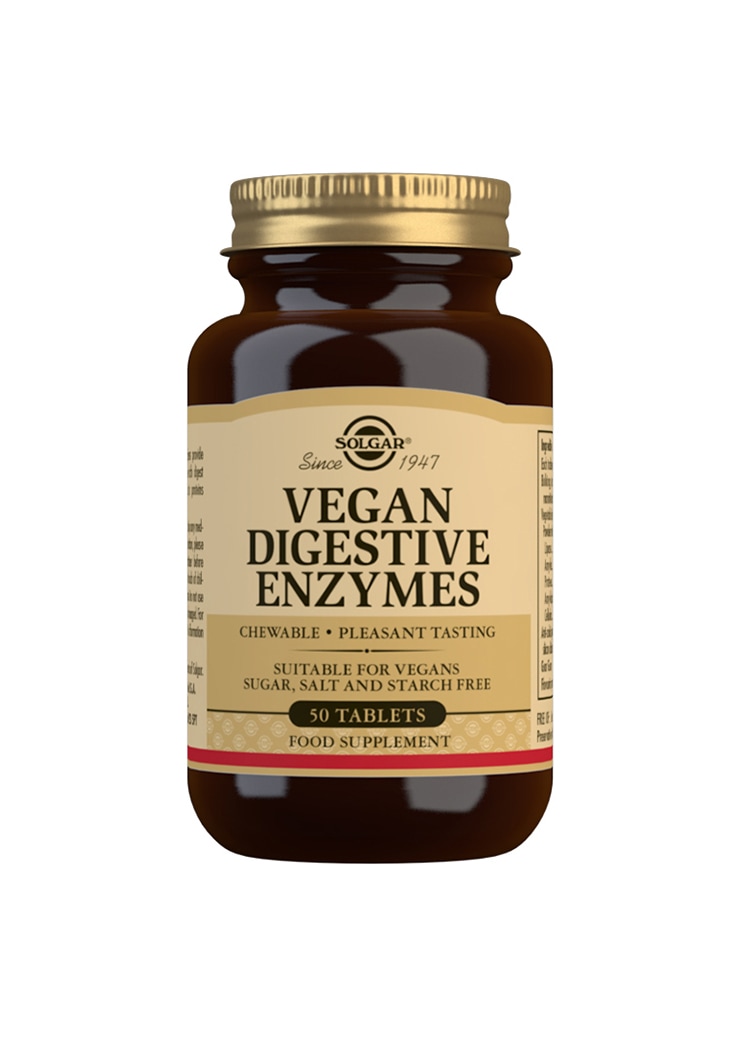 Solgar® Vegan Digestive Enzymes 50 tabl. ravintolisä