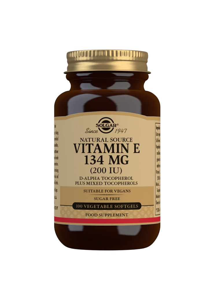 Solgar® Vegaaninen E-vitamiini 134 mg 100 kpl ravintolisä
