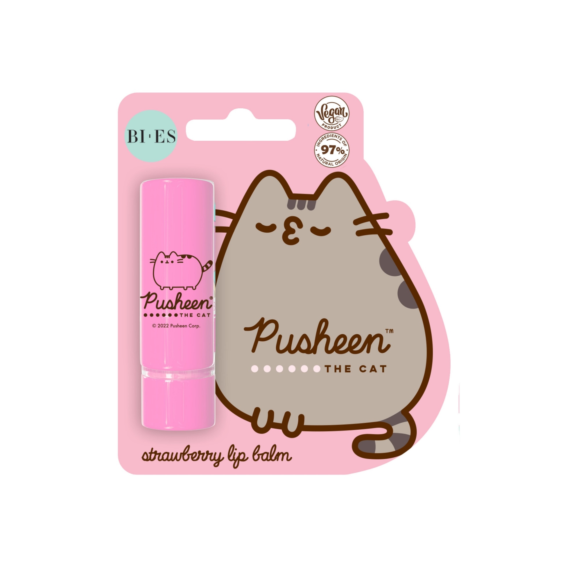 Bi-Es Pusheen Strawberry 6 g huulivoide