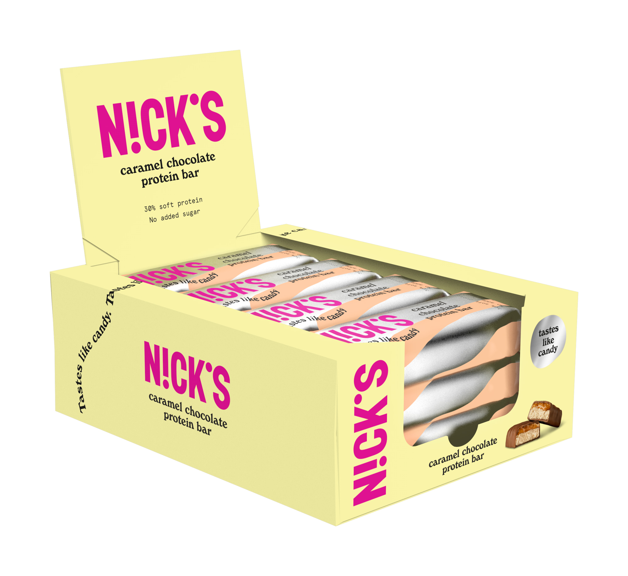Nick's Caramel Chocolate 12x50g proteiinipatukka