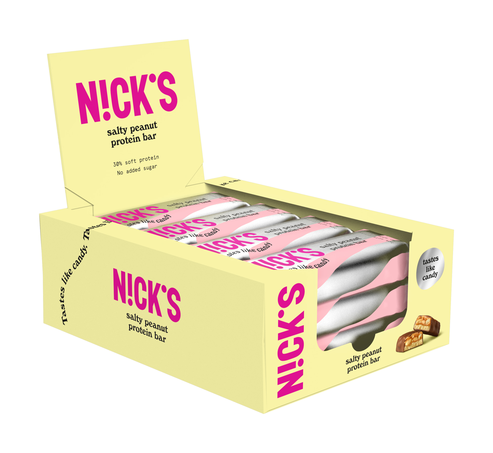 Nick's Salty Peanut 12x50g proteiinipatukka