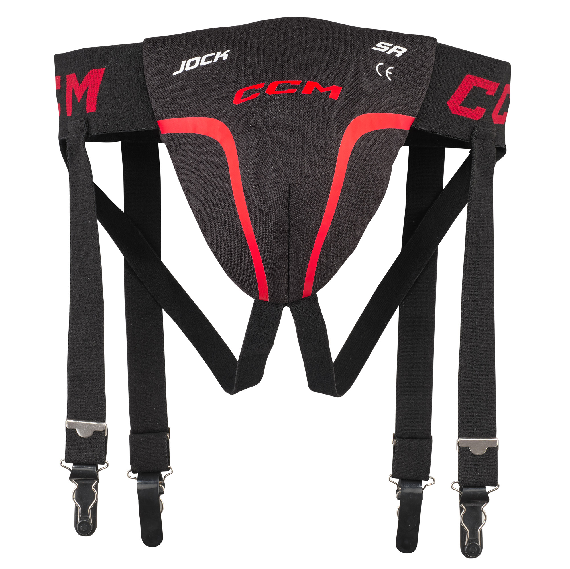 CCM Jock Combo BLK/RED SR alasuoja