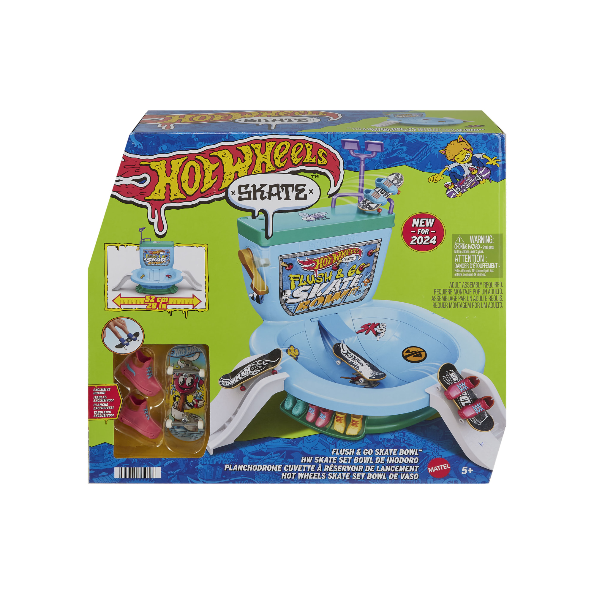 Hot Wheels Skate Flush & Go sormiskeittiramppi