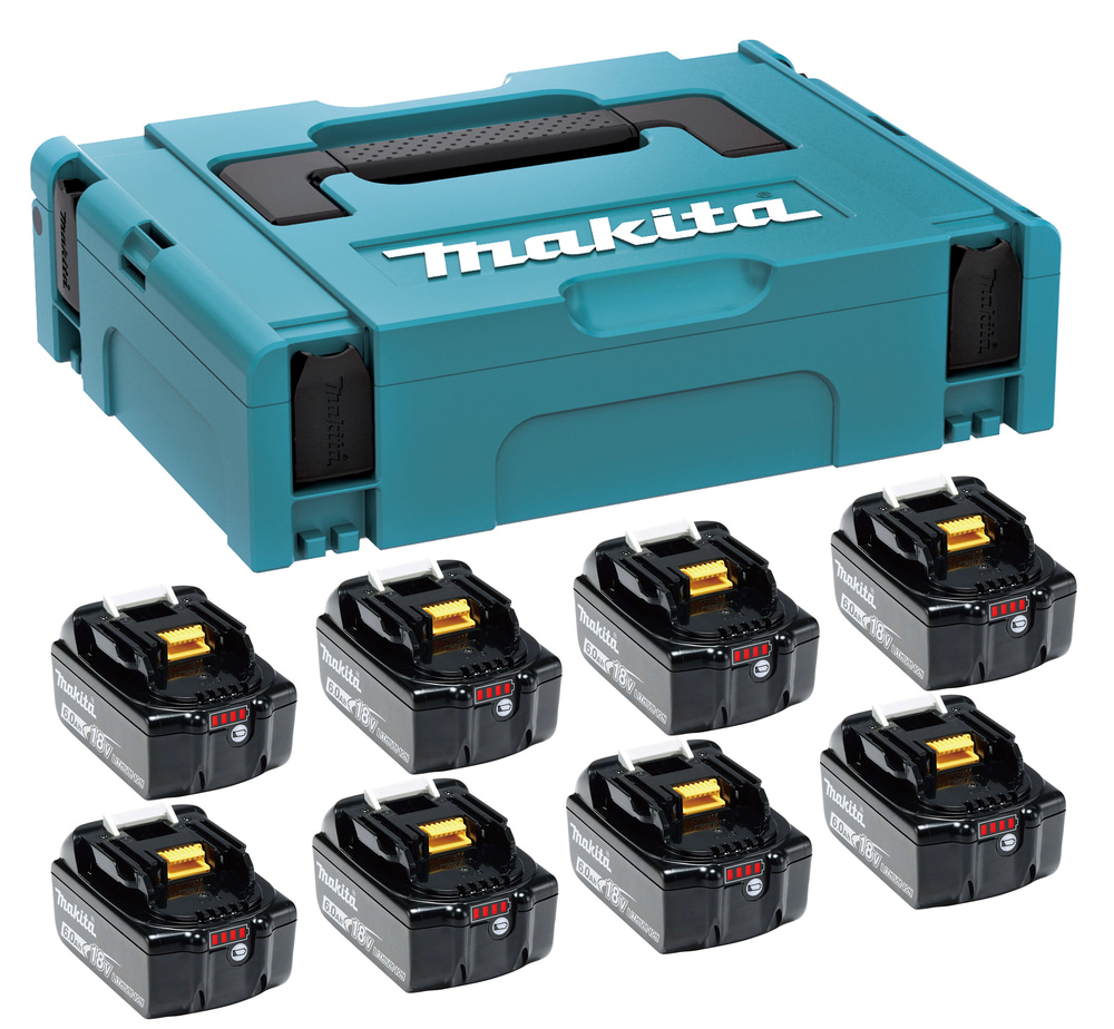 Makita 18V LXT 6ah 8-Pack akkupaketti