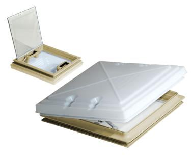 MPK 40 x 40cm beige kattoluukku hyönteisverkolla