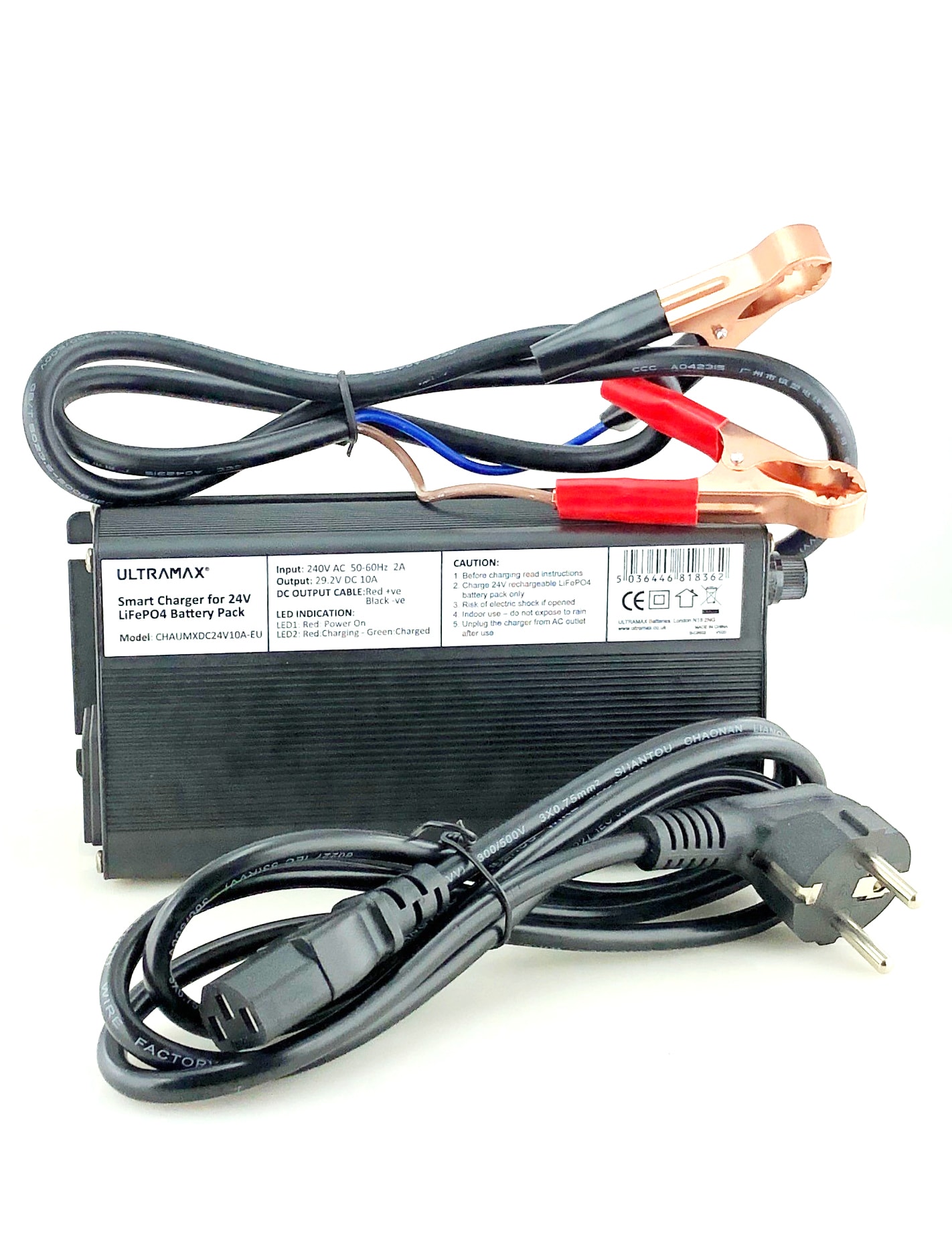 Ultramax LiFePO4 24V 10A akkulaturi