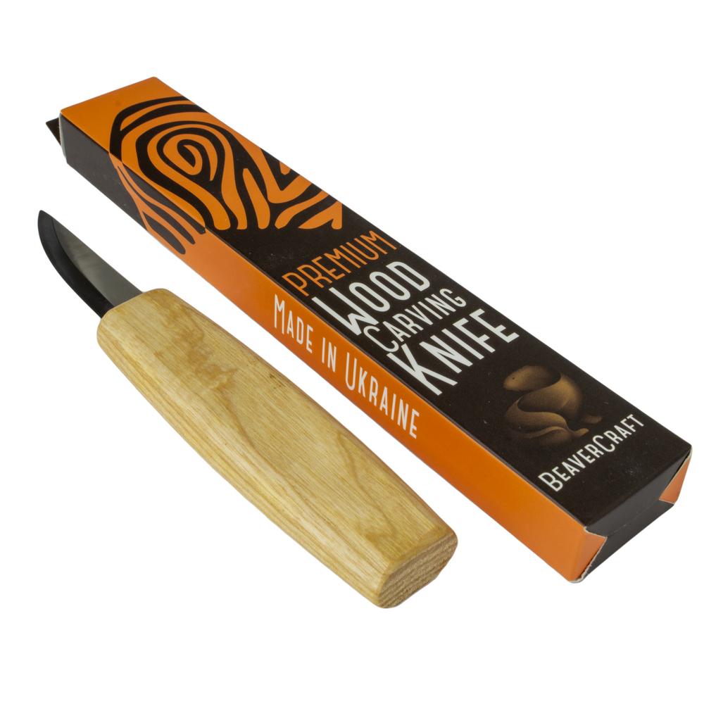 Beavercraft vuolupuukko 60 mm, tamminen muotoiltu kahva