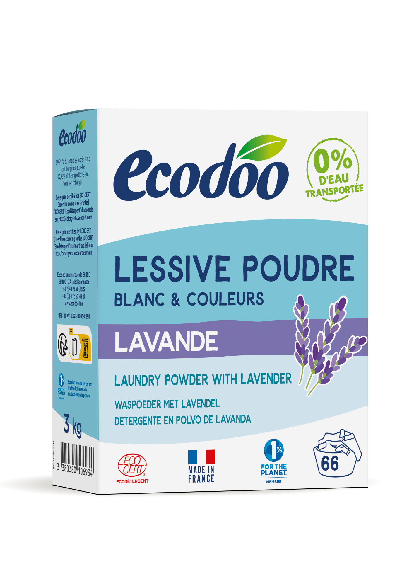 Ecodoo Laventeli 3 kg pyykinpesujauhe