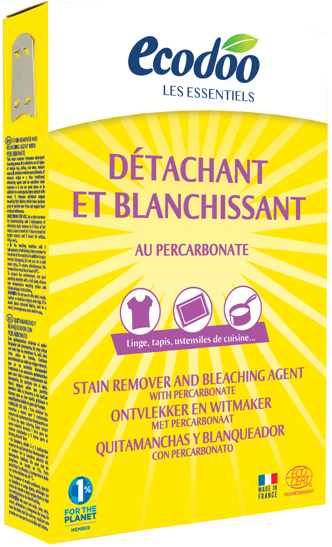 Ecodoo 350 g happipohjainen valkaisuaine/tahrasuola