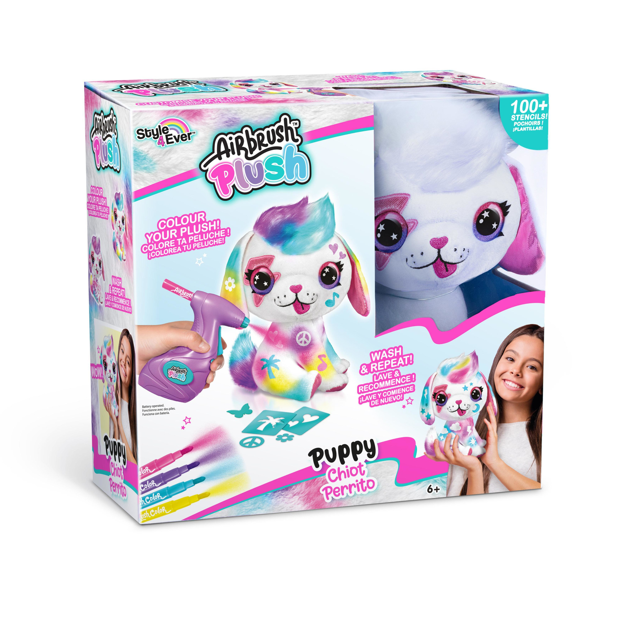 Airbrush Plush Puppy koiranpentu väritettävä pehmo