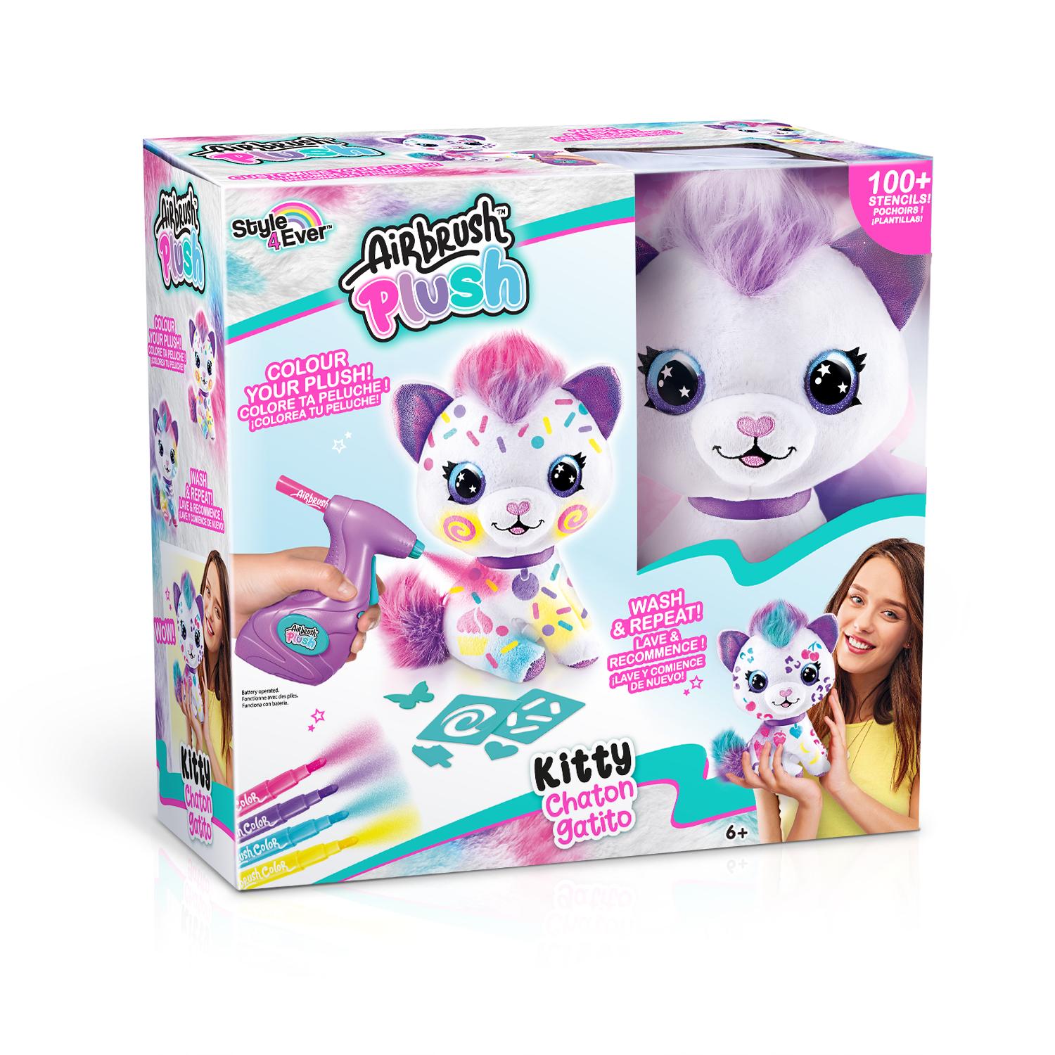 Airbrush Plush Kissa väritettävä pehmo