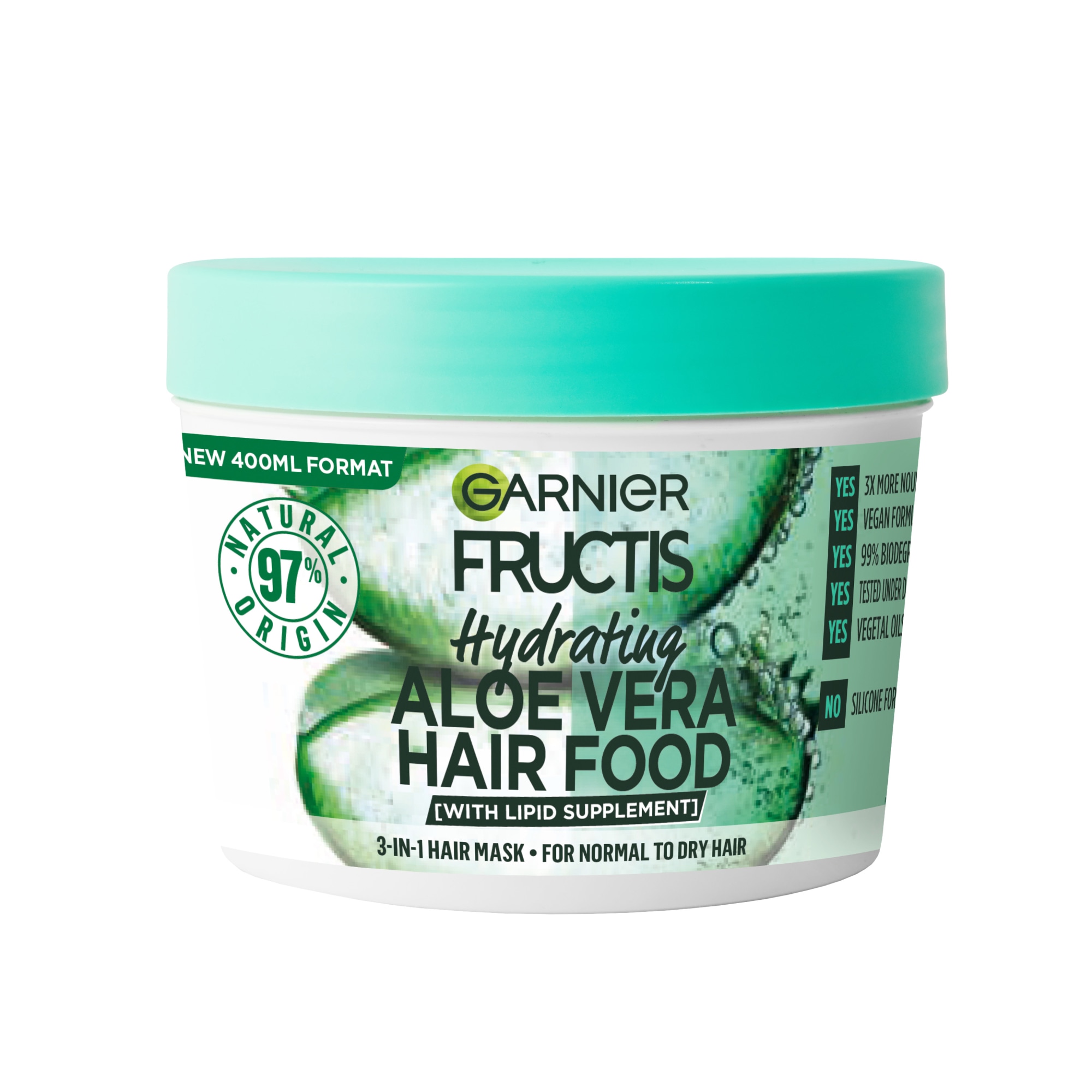 Garnier Fructis Hair Food Aloe Vera 400 ml hiusnaamio
